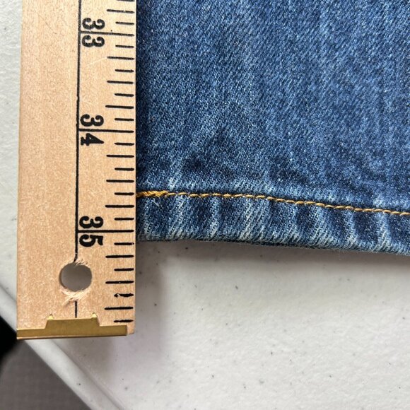 Levis 501 Jeans Button Fly Mens 38 X 36 Straight Leg Blue Denim Classic - Picture 12 of 12